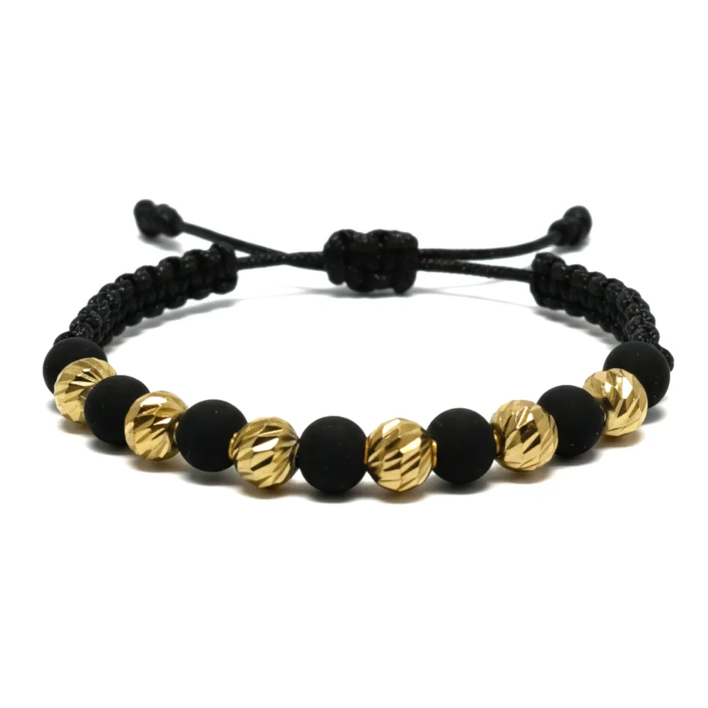 Pulsera con 6 Balines Diamantados y Neopreno