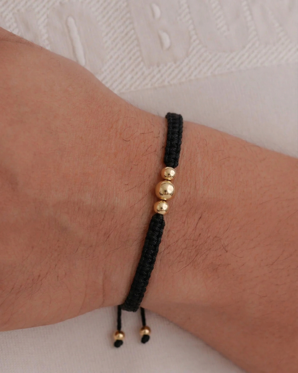 3 Balines Pulsera 3 Balines Lisos – Macramé