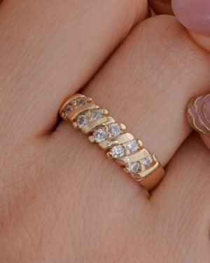 ANILLO ESTILO ARGOLLA FUEGO CRISTAL ANILLO ESTILO ARGOLLA FUEGO CRISTAL