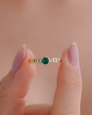 ANILLO SOLITARIO VERDE ESM ANILLO SOLITARIO VERDE ESM