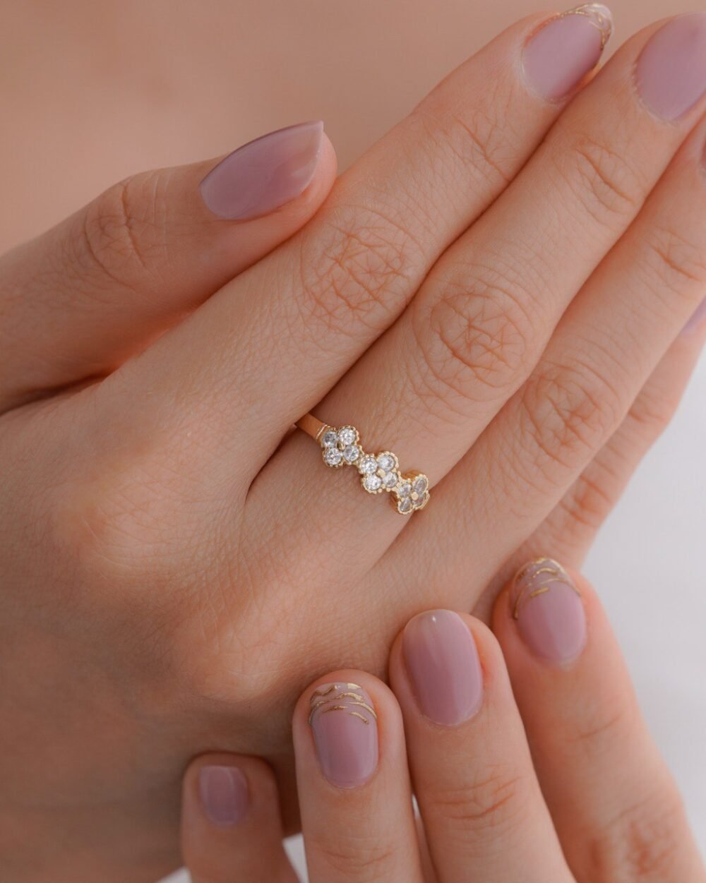 ANILLO TREBOL CRISTAL 2 ANILLO TREBOL CRISTAL