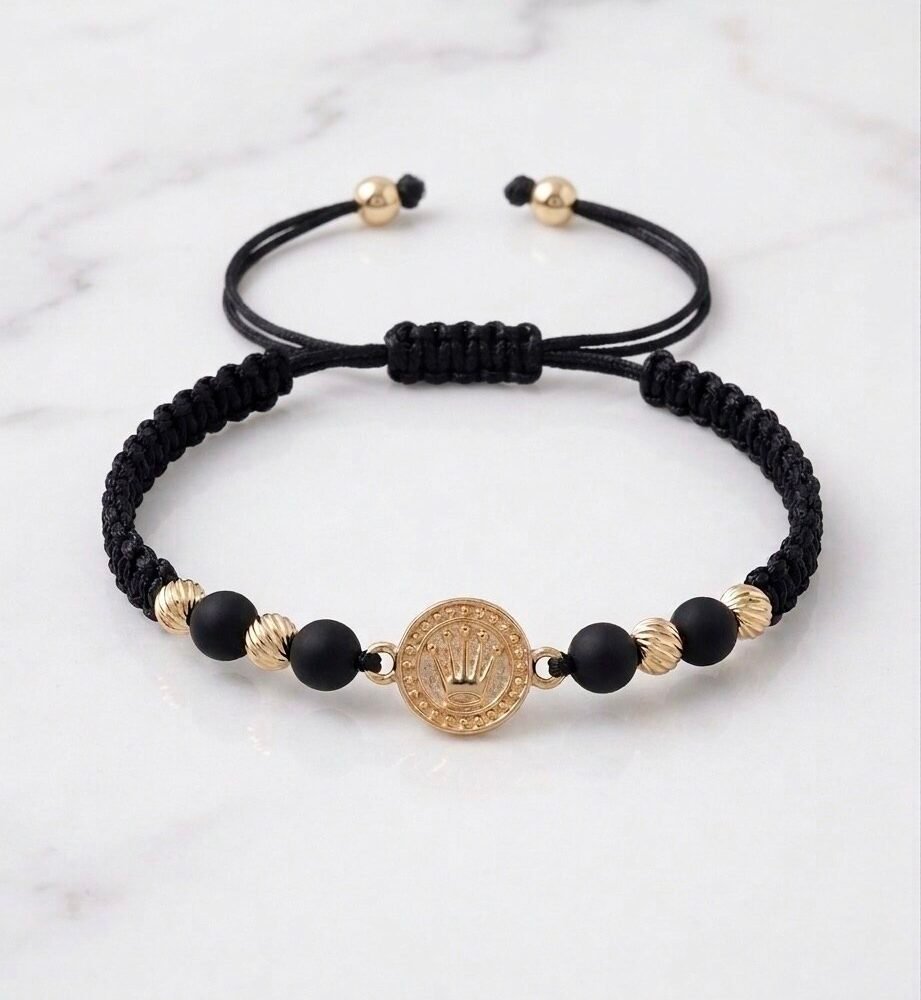 BRAZALETE MEDALLA ROLEX NEO NEGRO BRAZALETE MEDALLA ROLEX NEO NEGRO