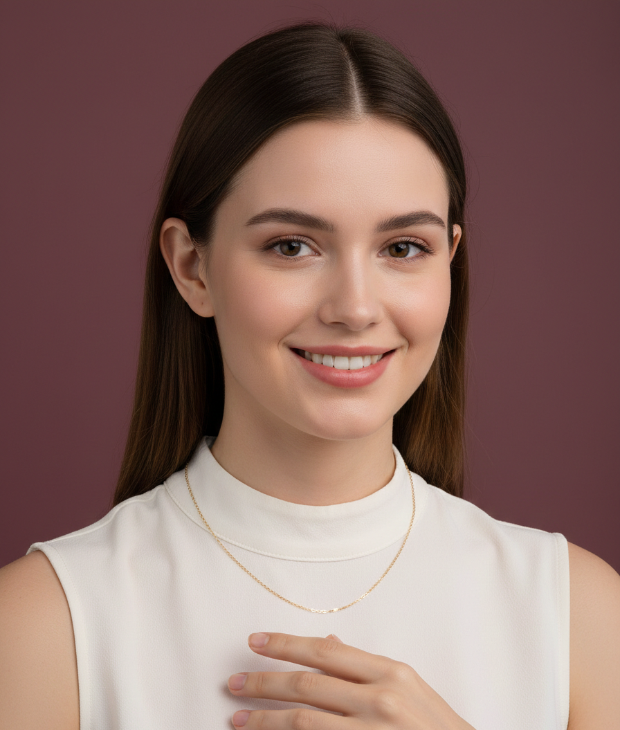 CADENA AROS 1MM 45CM