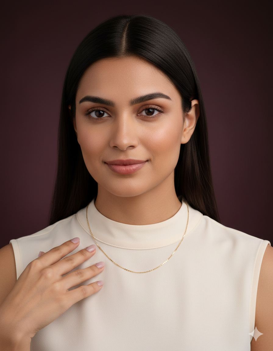 CADENA ESCALERA ENTRELAZADA 2MM 45CM