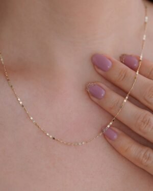 CADENA ESCALERA ENTRELAZADA 2MM 45CM