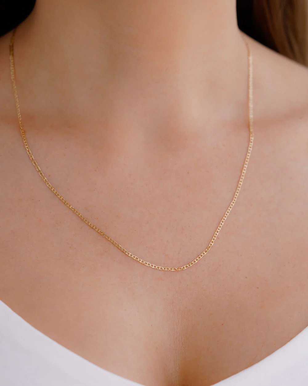 CADENA ESCALERA PLANA 2MM 50CM