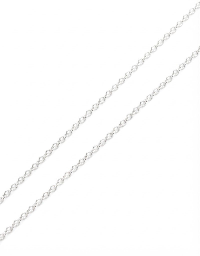 CADENA PLATA BRILLOS 45CM