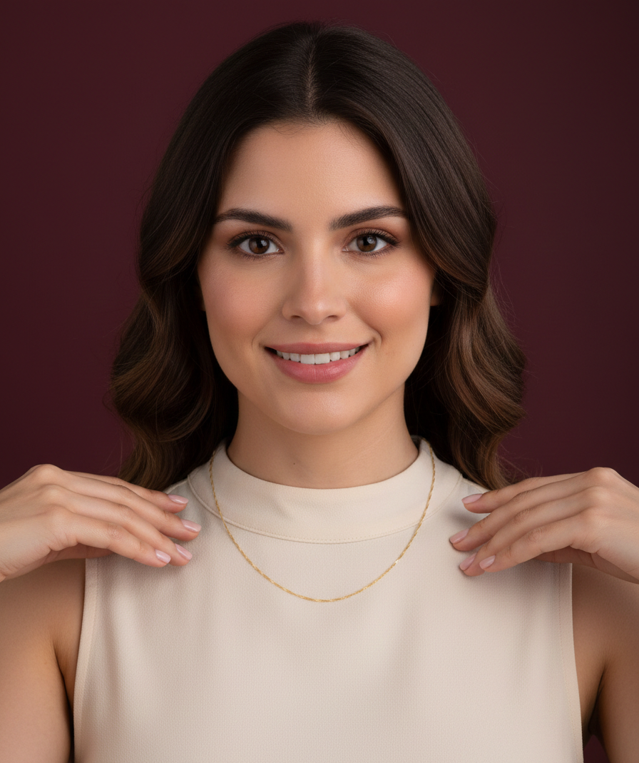 CADENA SINGAPUR 1MM 45CM