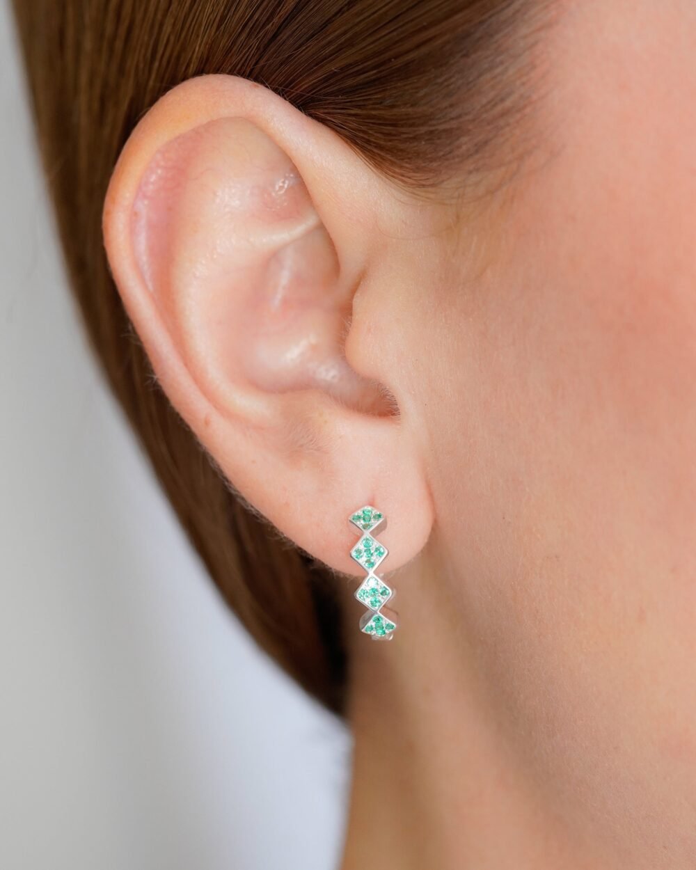 CANDONGA TREBOL VERDE ESM 2.2CM PLATA ITA CANDONGA TREBOL VERDE ESM 2.2CM PLATA ITA