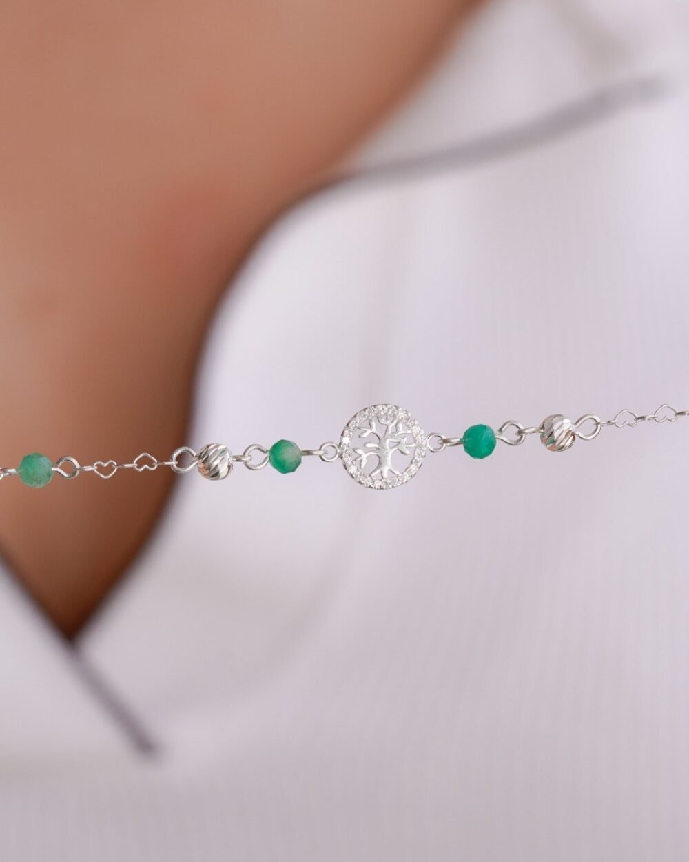 PULSERA MURALLA ARBOL DE LA VIDA 18CM PLATA ITA