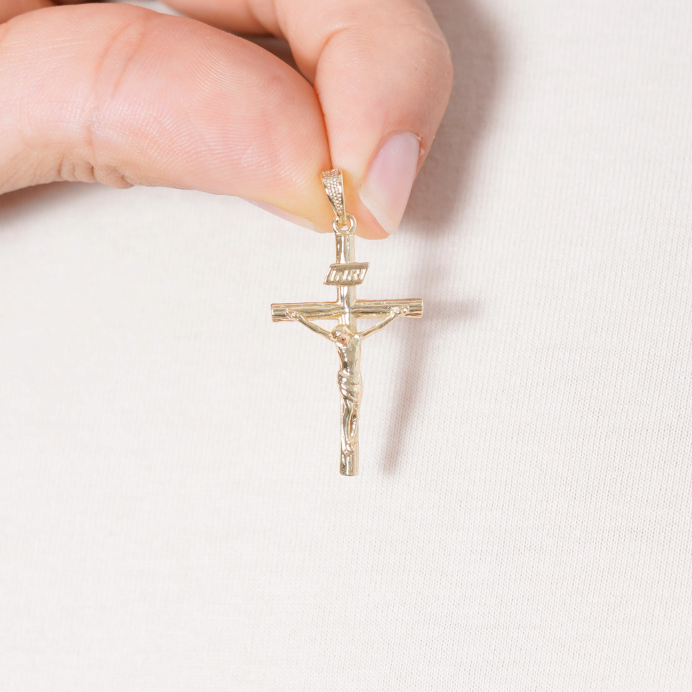 DIJE CRISTO MADERO TALLADO 3.5CM