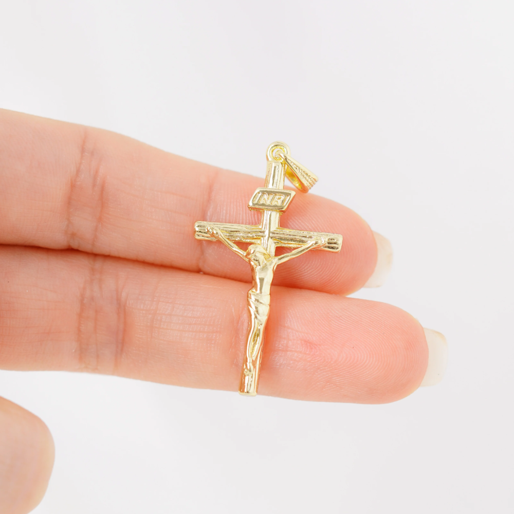 DIJE CRISTO MADERO TALLADO 3.5CM
