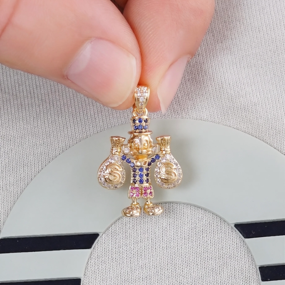 DIJE LUCKY FORTUNA TIO BOLSAS DINERO 1.9CM 2 DIJE LUCKY FORTUNA TIO BOLSAS DINERO 1.9CM