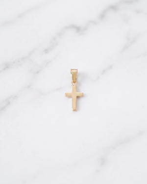 DIJE MINI CRUZ LISA TOTAL MACIZA 2CM