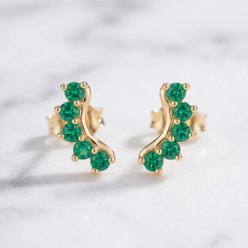 TOPO 5 PUNTOS VERDE ESM 1CM