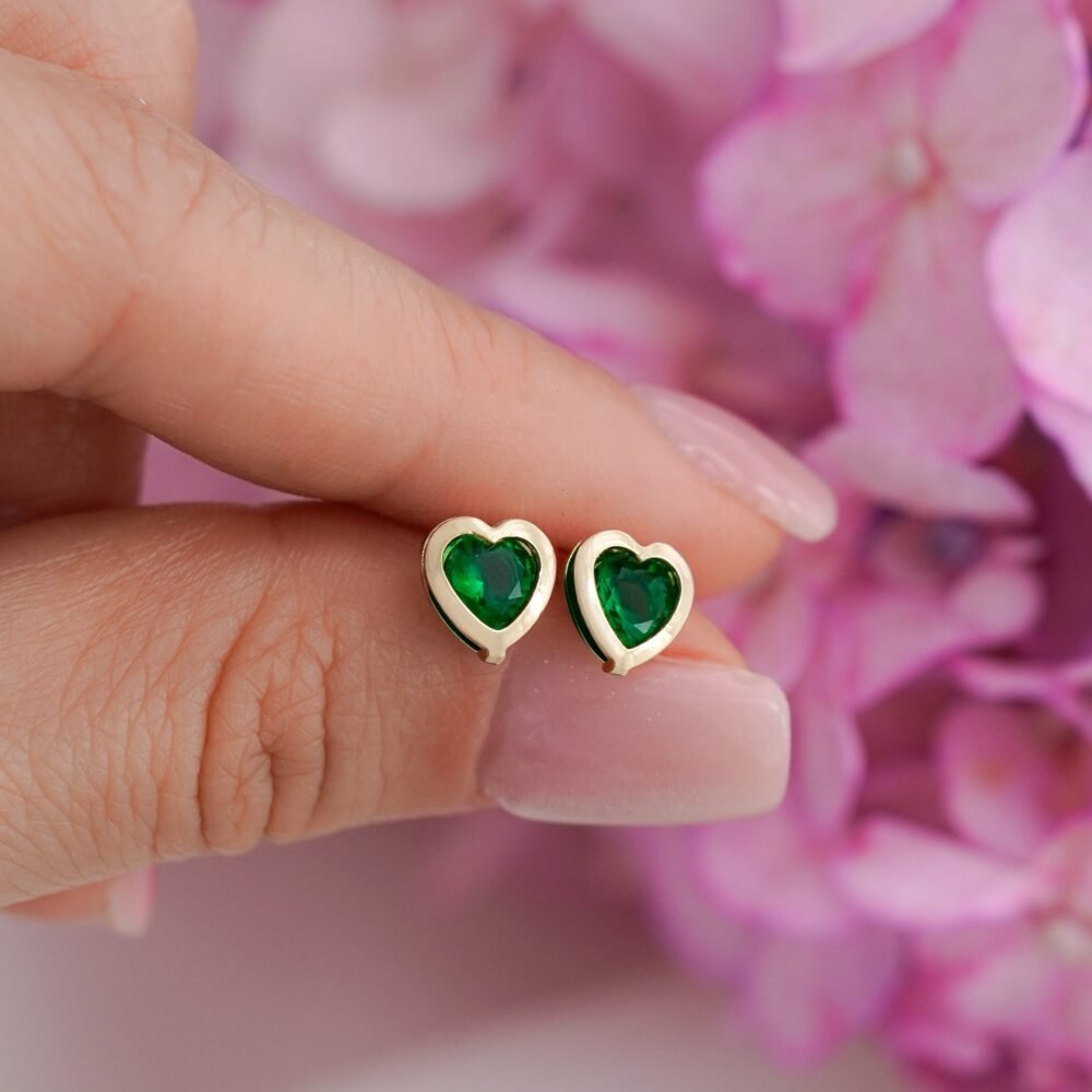 TOPO CORAZON SILUETA VERDE ESM 0.7CM