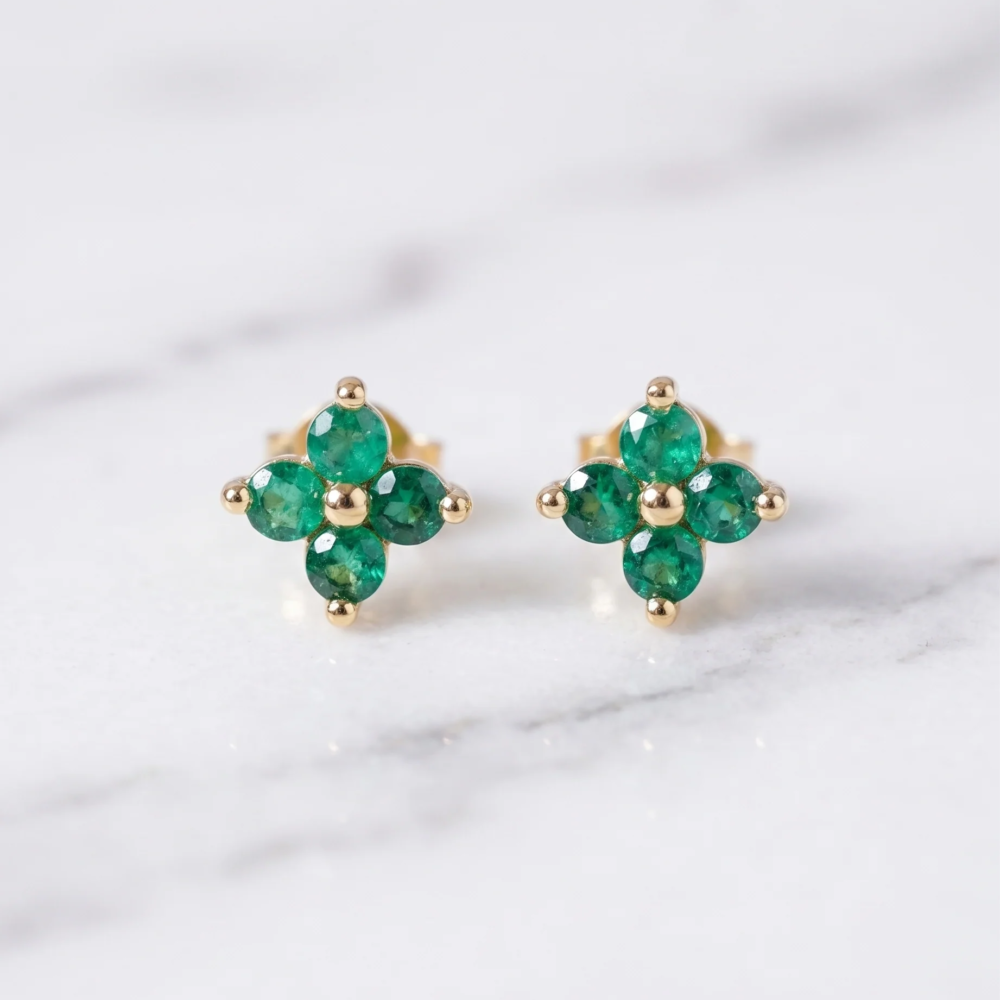 TOPO TREBOL TIPO ORO VERDE ESM 0.7CM