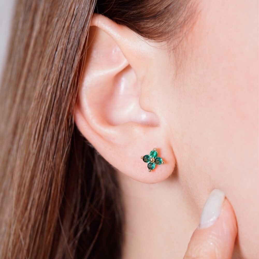TOPO TREBOL TIPO ORO VERDE ESM 0.7CM