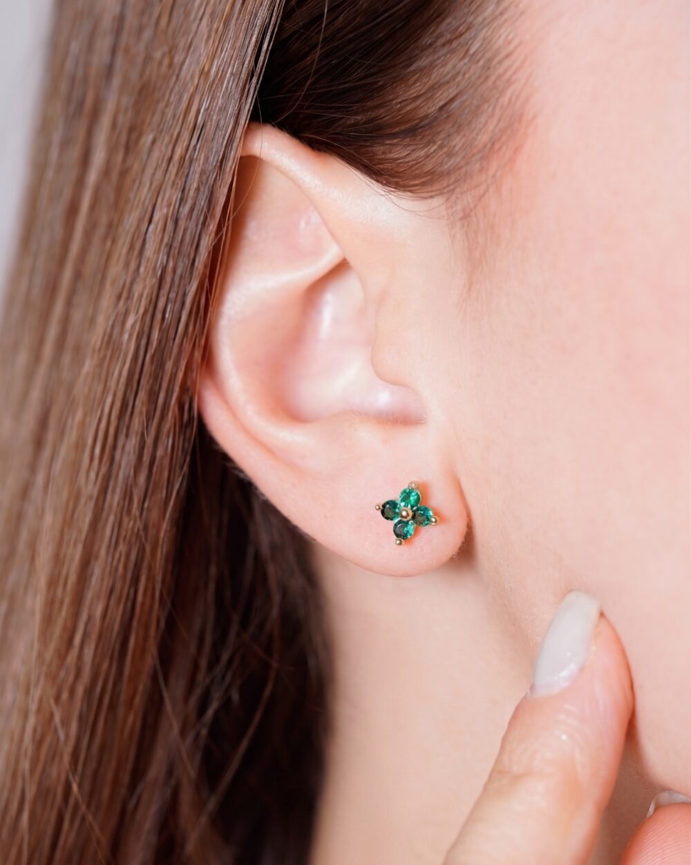 TOPO TREBOL TIPO ORO VERDE ESM 0.7CM