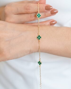 pulsera-tipo-trebol-verde-esm-fino-18-5cm-3 PULSERA TIPO TREBOL VERDE ESM FINO 18+5CM